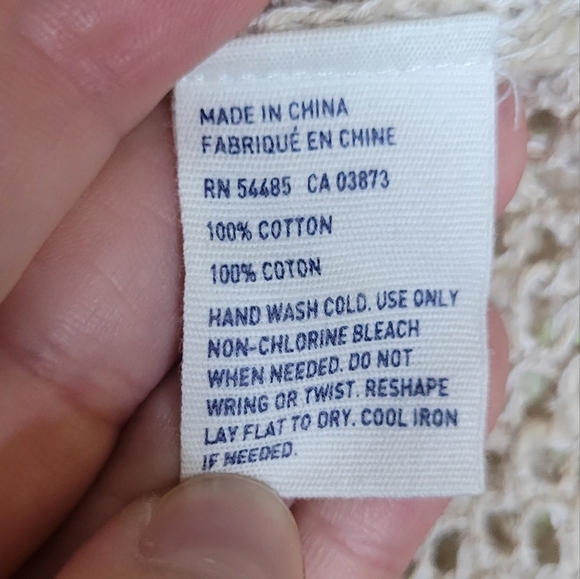 American Eagle Tan Neon Green Color Block Chunky Knit 3/4 Sleeves Top - Picture 5 of 6